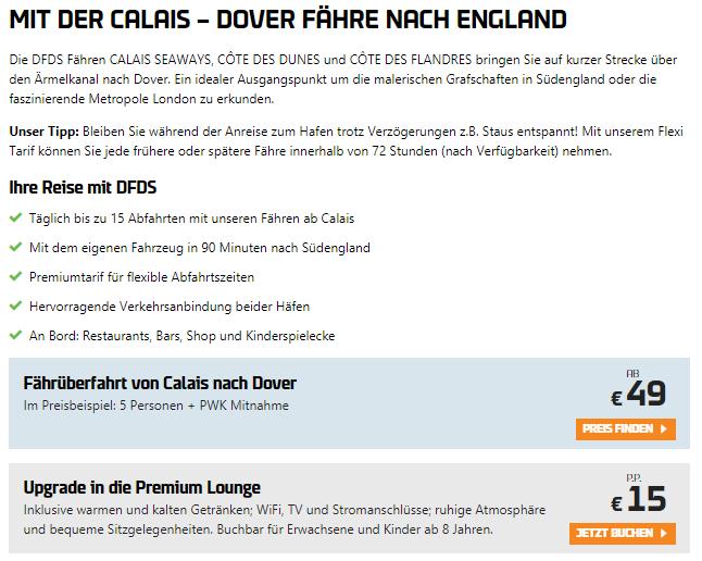 Fähre Dover Calais 