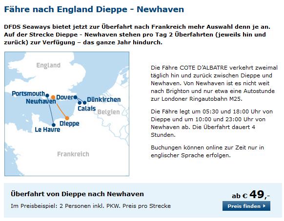 Dieppe nach Newhaven