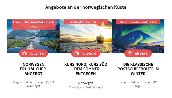 Hurtigruten Angebote