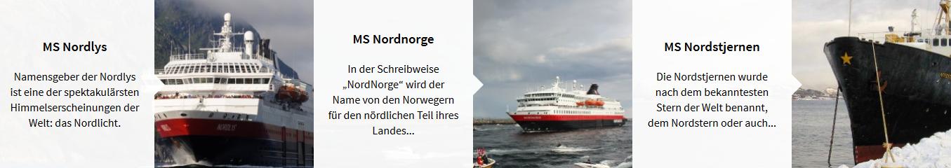 Hurtigruten Schiffe