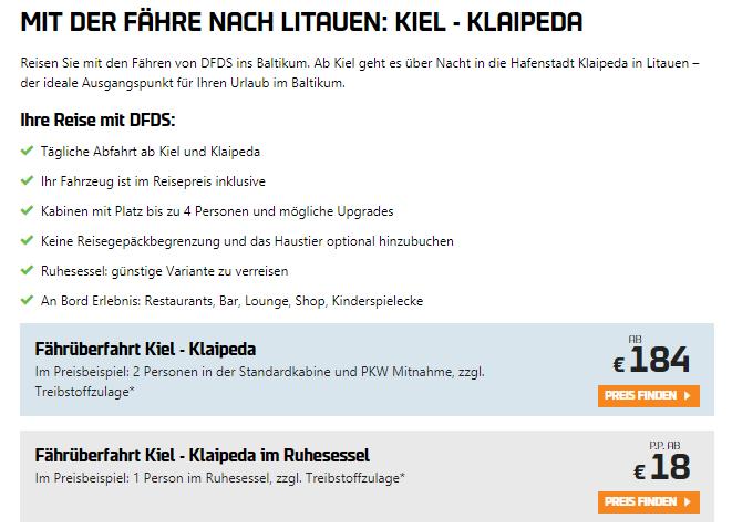 Kiel Klaipeda Fähre 