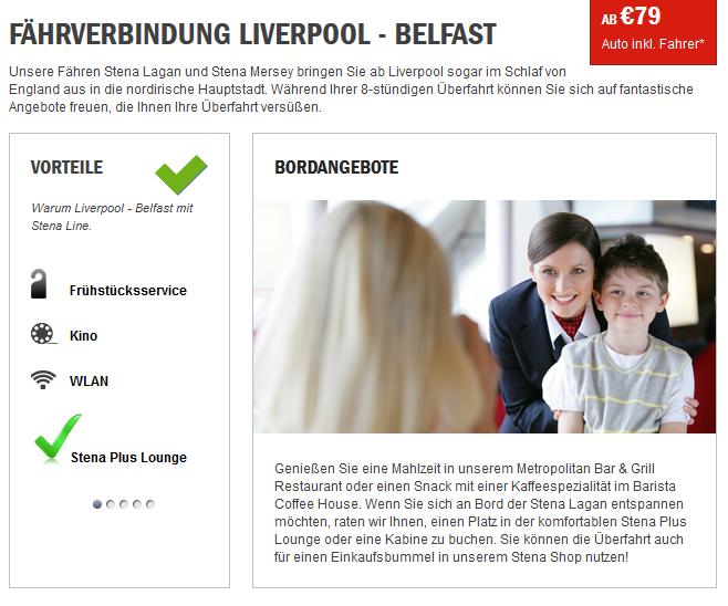 Liverpool nach Belfast