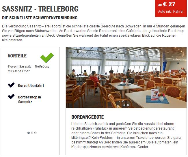 Schiff Sassnitz nach Trelleborg